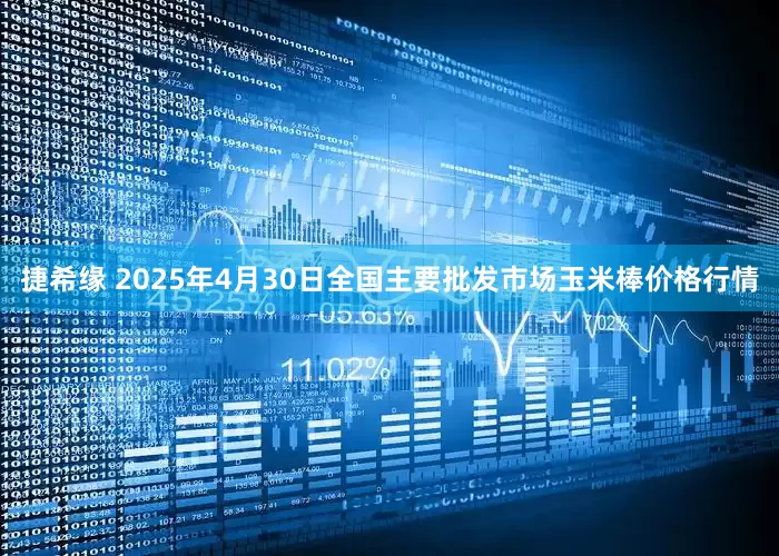 捷希缘 2025年4月30日全国主要批发市场玉米棒价格行情