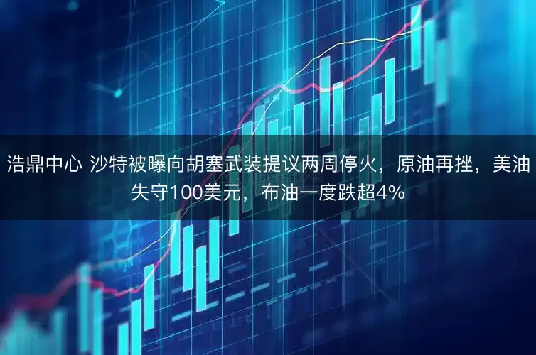 浩鼎中心 沙特被曝向胡塞武装提议两周停火，原油再挫，美油失守100美元，布油一度跌超4%